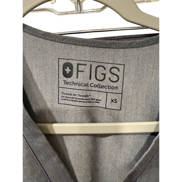 Figs Technical Collection XS Top XXS Zamora Joggers Charcoal Gray Scrub Grapite - Picture 6 of 7